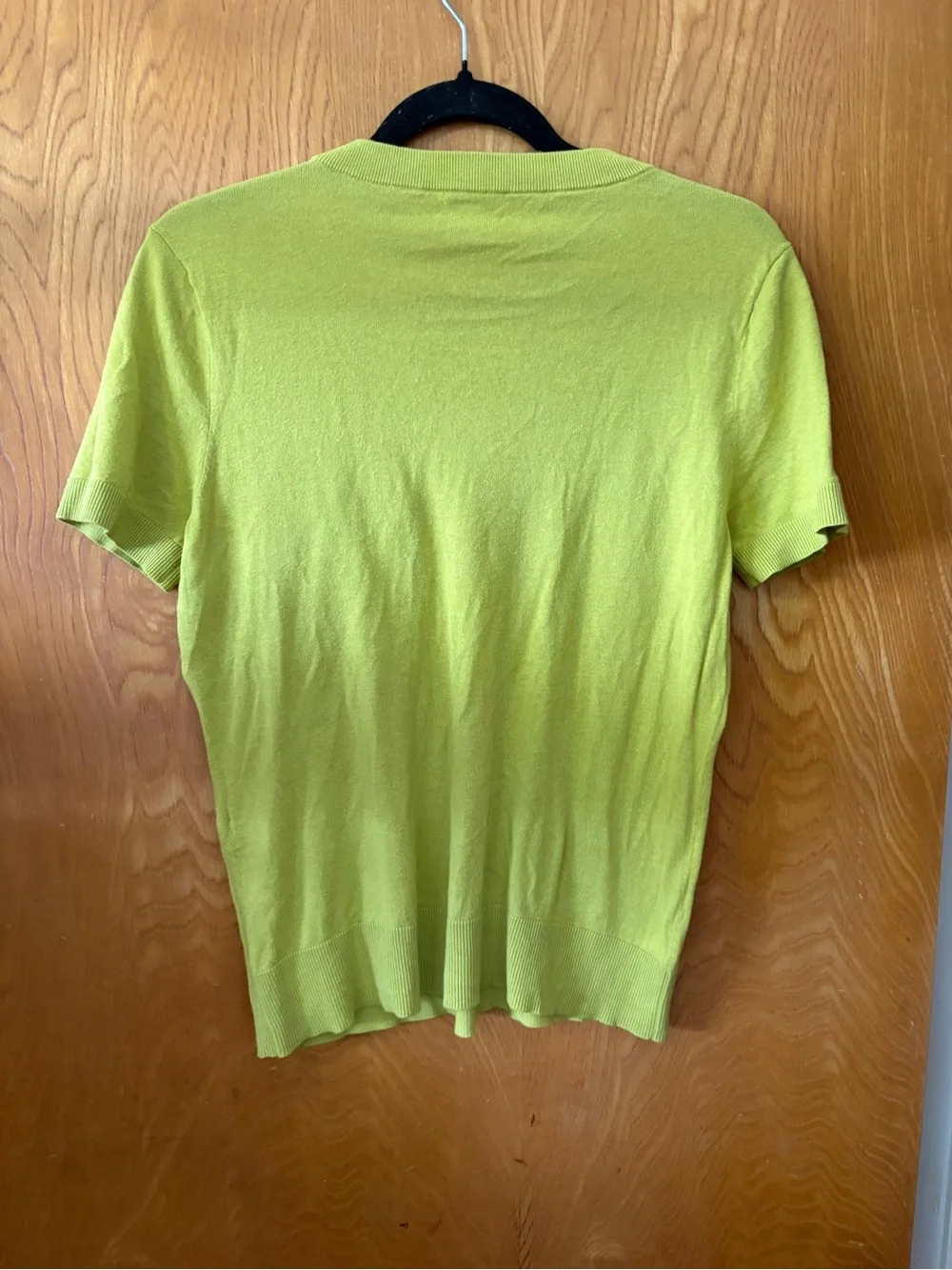 Kate Spade Light Green Short-Sleeve Knit Shirt with Pocket Bow M - Picture 8 of 9